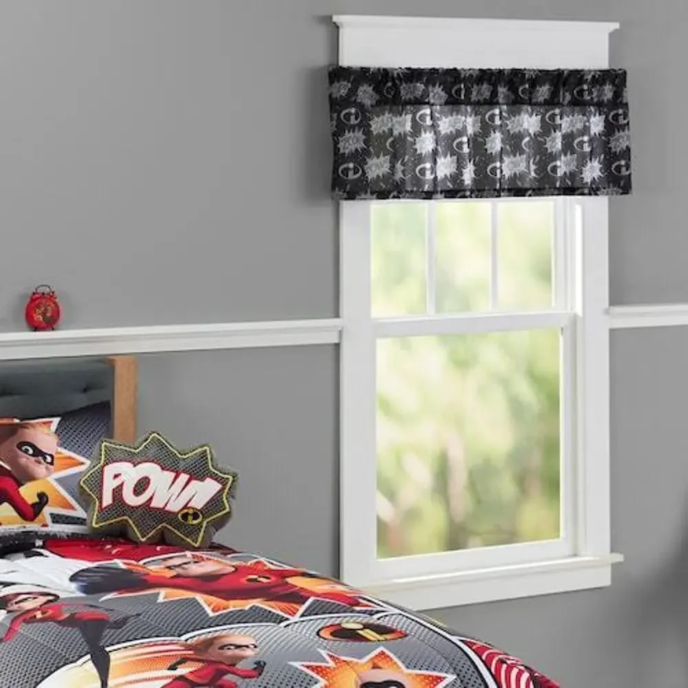 The Incredibles 2 Disney‎ Pixar Window Valance Super Hero Curtain Bedroom Decor